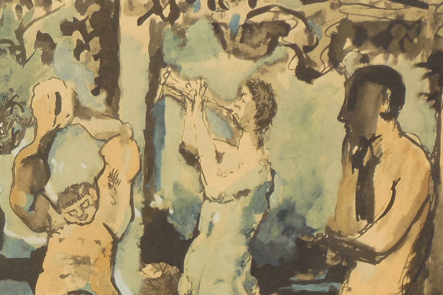 Bacchanal, 1950's Picasso Lithograph 2 Bacchanal, 1950's Picasso Lithograph