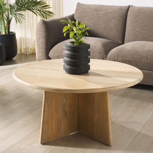 Verity Wood Round Coffee Table 2 Verity Wood Round Coffee Table