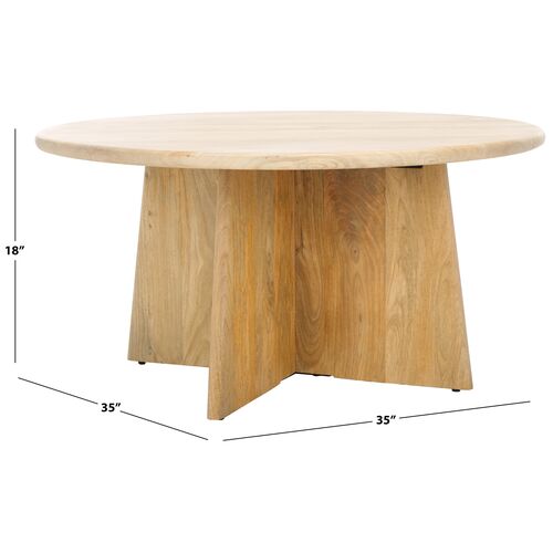 Verity Wood Round Coffee Table 7 Verity Wood Round Coffee Table