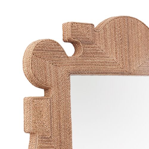Mowgli Abaca Wall Mirror, Brown 3 Mowgli Abaca Wall Mirror, Brown