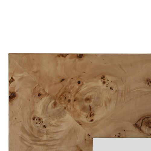Saul Bird's Eye Maple Rectangle Wall Mirror, Brown 9 Saul Bird's Eye Maple Rectangle Wall Mirror, Brown
