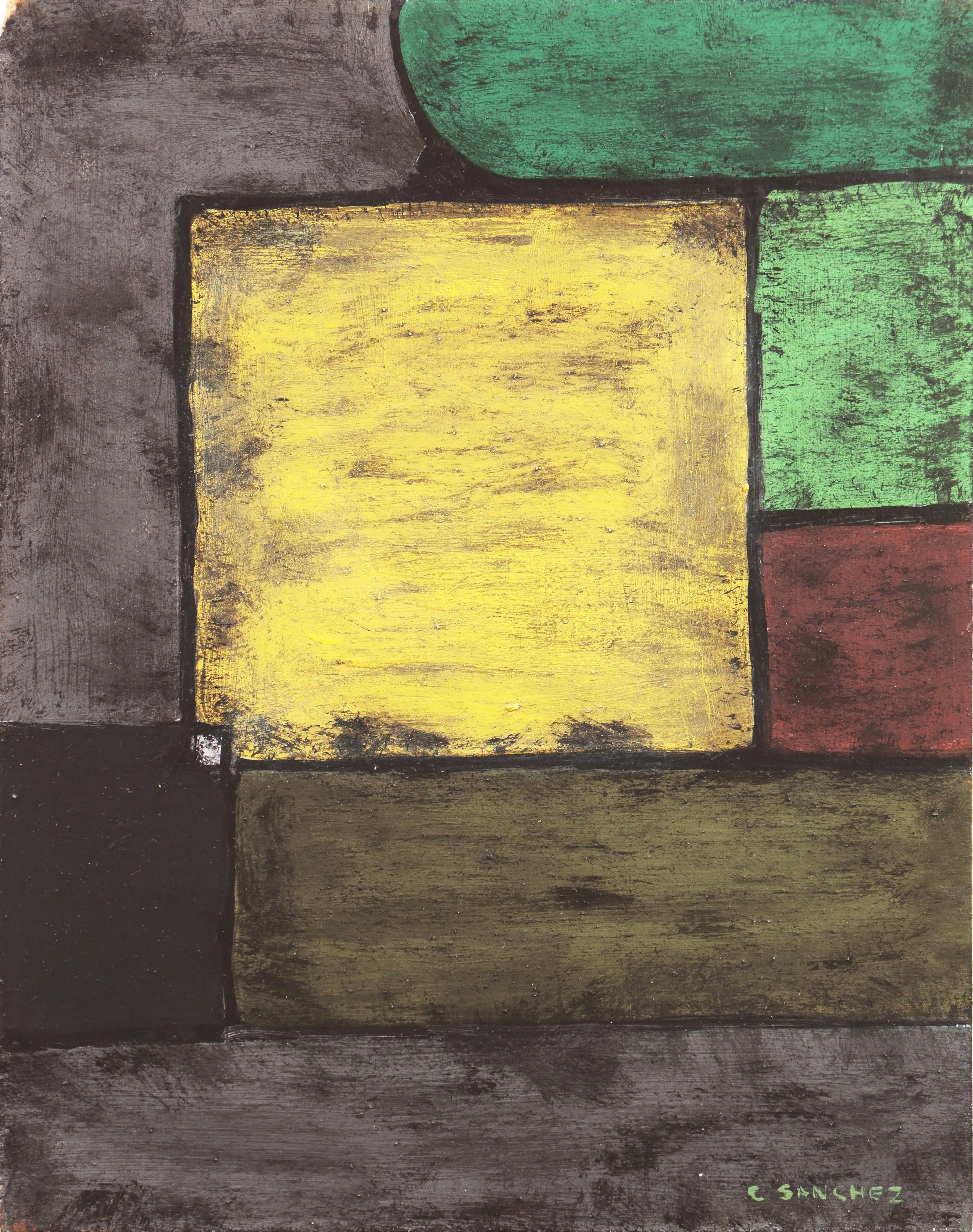 Green & Yellow Abstract, Carlos Sanchez 1 Green & Yellow Abstract, Carlos Sanchez