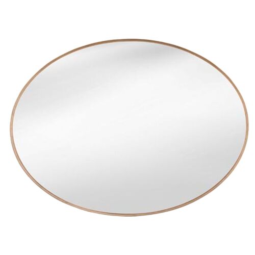 Reed Oval Wall Mirror, Gold 1 Reed Oval Wall Mirror, Gold