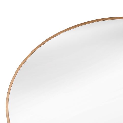 Reed Oval Wall Mirror, Gold 4 Reed Oval Wall Mirror, Gold