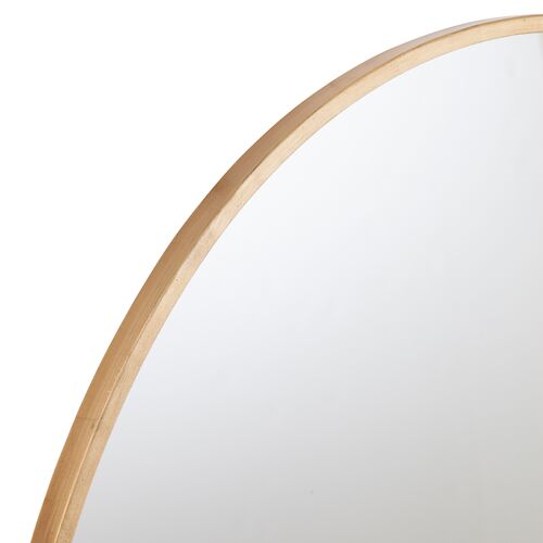 Reed Oval Wall Mirror, Gold 5 Reed Oval Wall Mirror, Gold