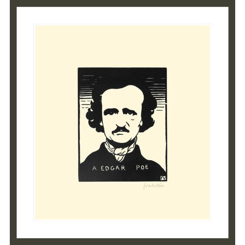 A Edgar Poe (To Edgar Poe) by FÂ¨Â¦lix Vallotton Framed Print