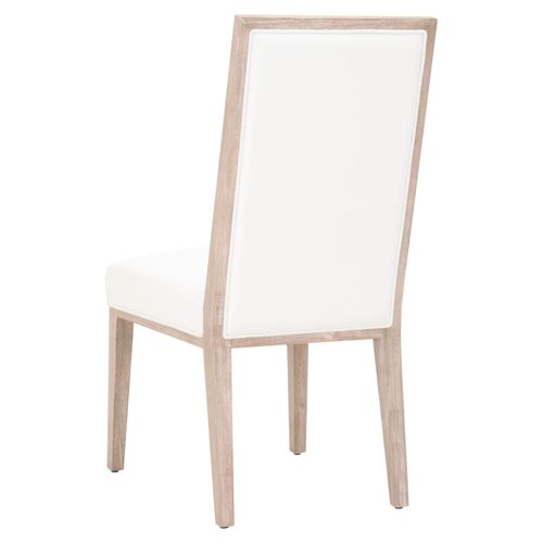 S/2 Performance Armel Side Chairs, Pearl 5 S/2 Performance Armel Side Chairs, Pearl