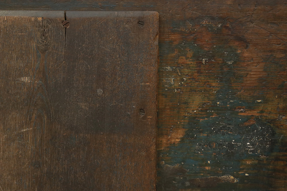 Primitive Blue Blanket Chest 8 Primitive Blue Blanket Chest