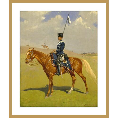 The Hussar by Frederic Remington Framed Print