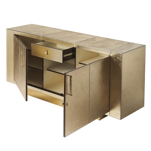 Jude Leather 70" Buffet Sideboard 2 Jude Leather 70" Buffet Sideboard