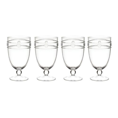 S/4 Isabella Acrylic Goblets, Clear 1 S/4 Isabella Acrylic Goblets, Clear