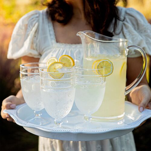 S/4 Isabella Acrylic Goblets, Clear 3 S/4 Isabella Acrylic Goblets, Clear