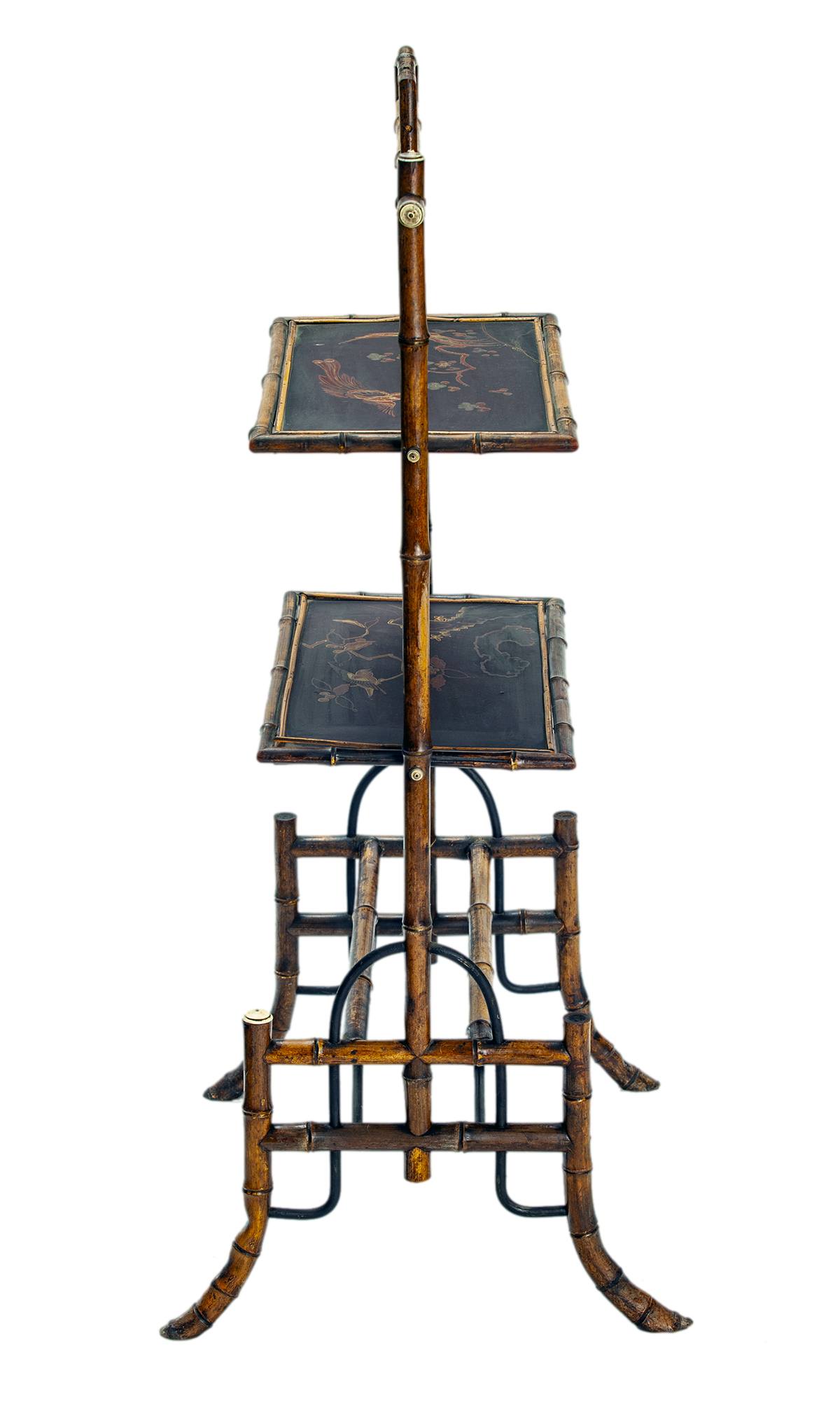 Asian Two Tier Tray Stand 10 Asian Two Tier Tray Stand