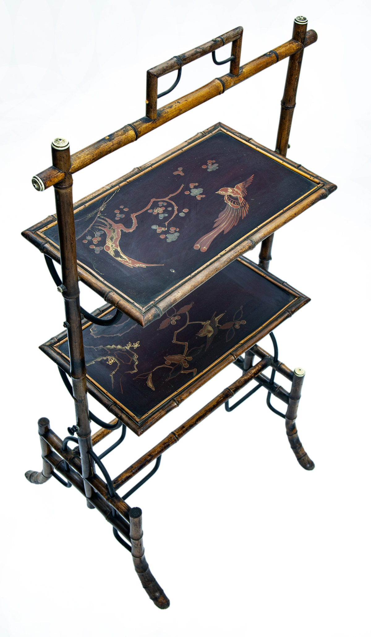 Asian Two Tier Tray Stand 5 Asian Two Tier Tray Stand