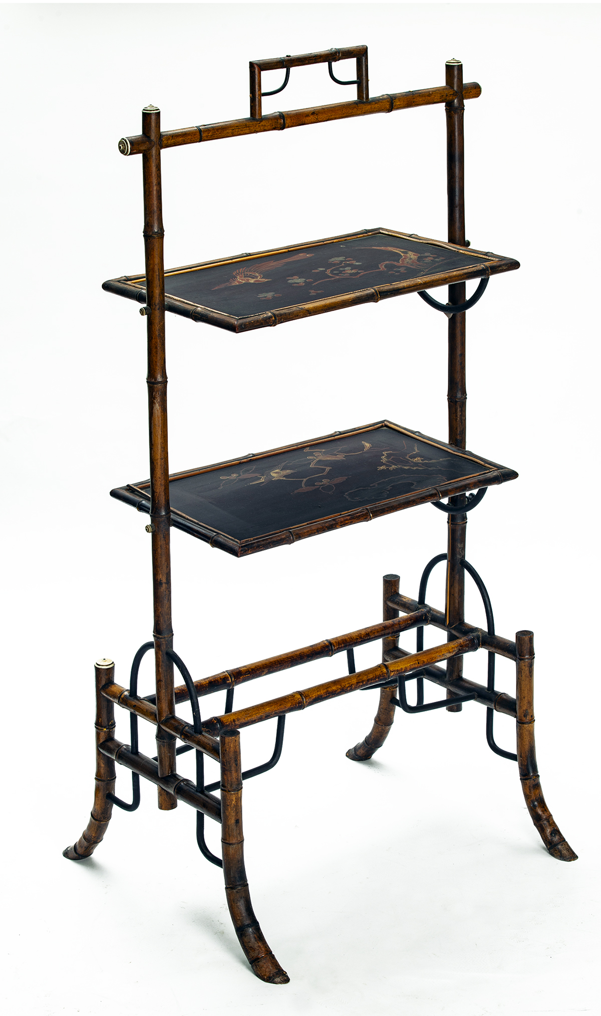 Asian Two Tier Tray Stand 6 Asian Two Tier Tray Stand