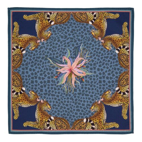 S/2 Ardmore Leopard Lily Napkins, Frost