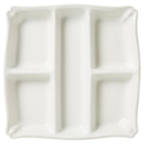 Berry & Thread Snack Platter, White 1 Berry & Thread Snack Platter, White