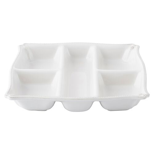 Berry & Thread Snack Platter, White 2 Berry & Thread Snack Platter, White
