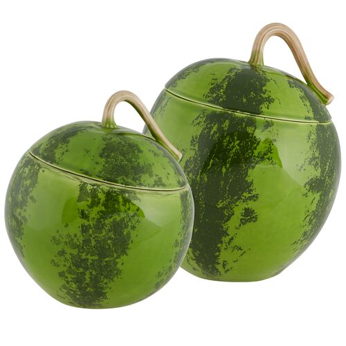 S/2 Watermelon Tureens, Red