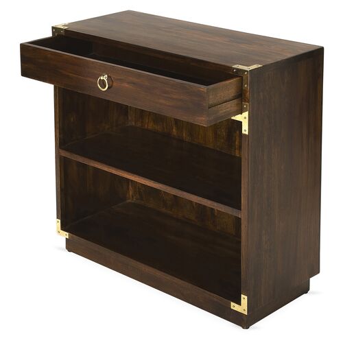 Kering Bookcase, Dark Brown/Gold 3 Kering Bookcase, Dark Brown/Gold