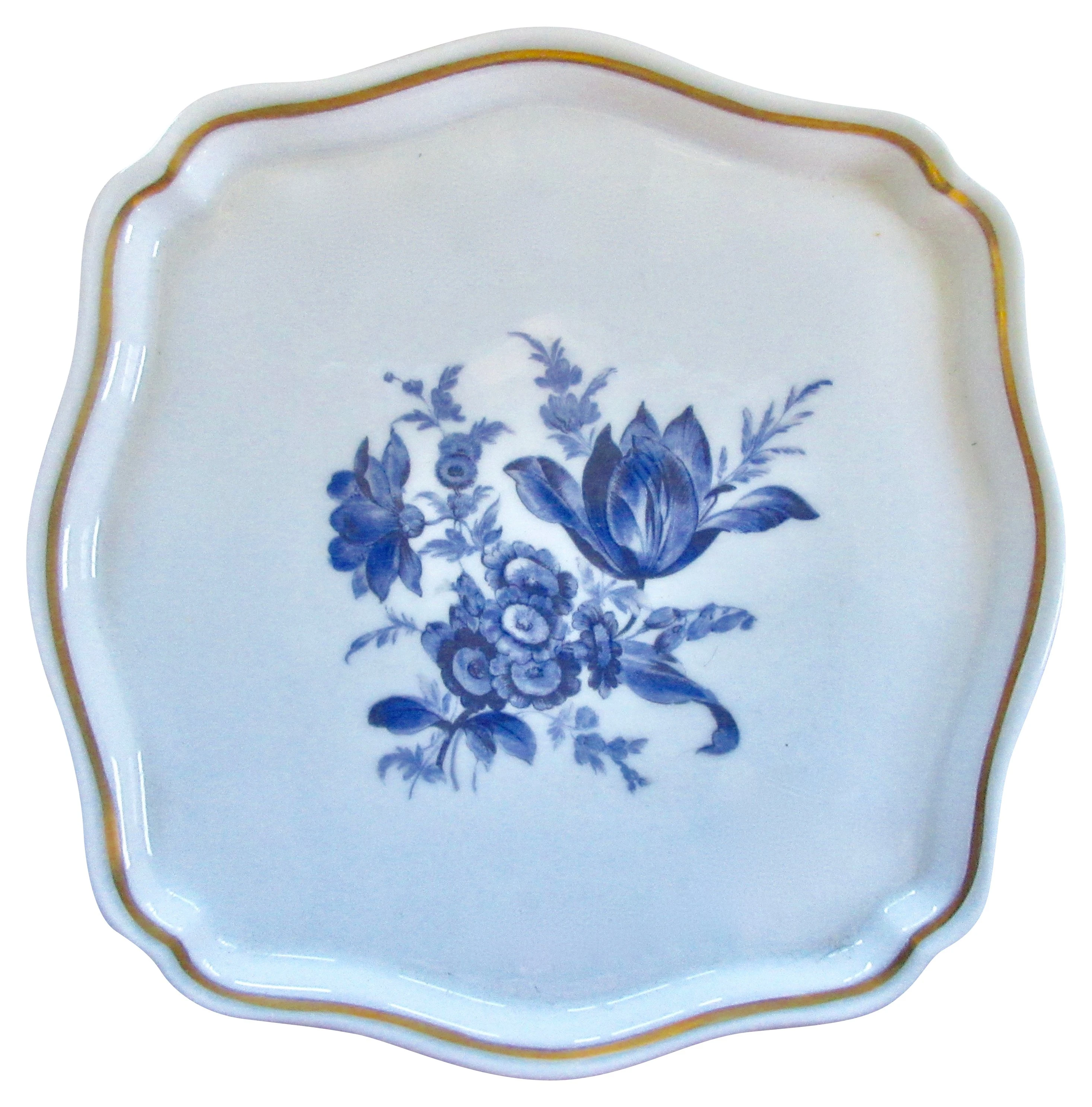 Ginori Porcelain Pots de Cr¨¨me & Tray 4 Ginori Porcelain Pots de Cr¨¨me & Tray