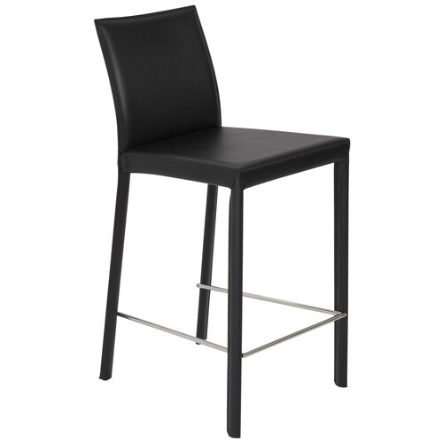 S/2 Callen Counter Stools, Black 3 S/2 Callen Counter Stools, Black