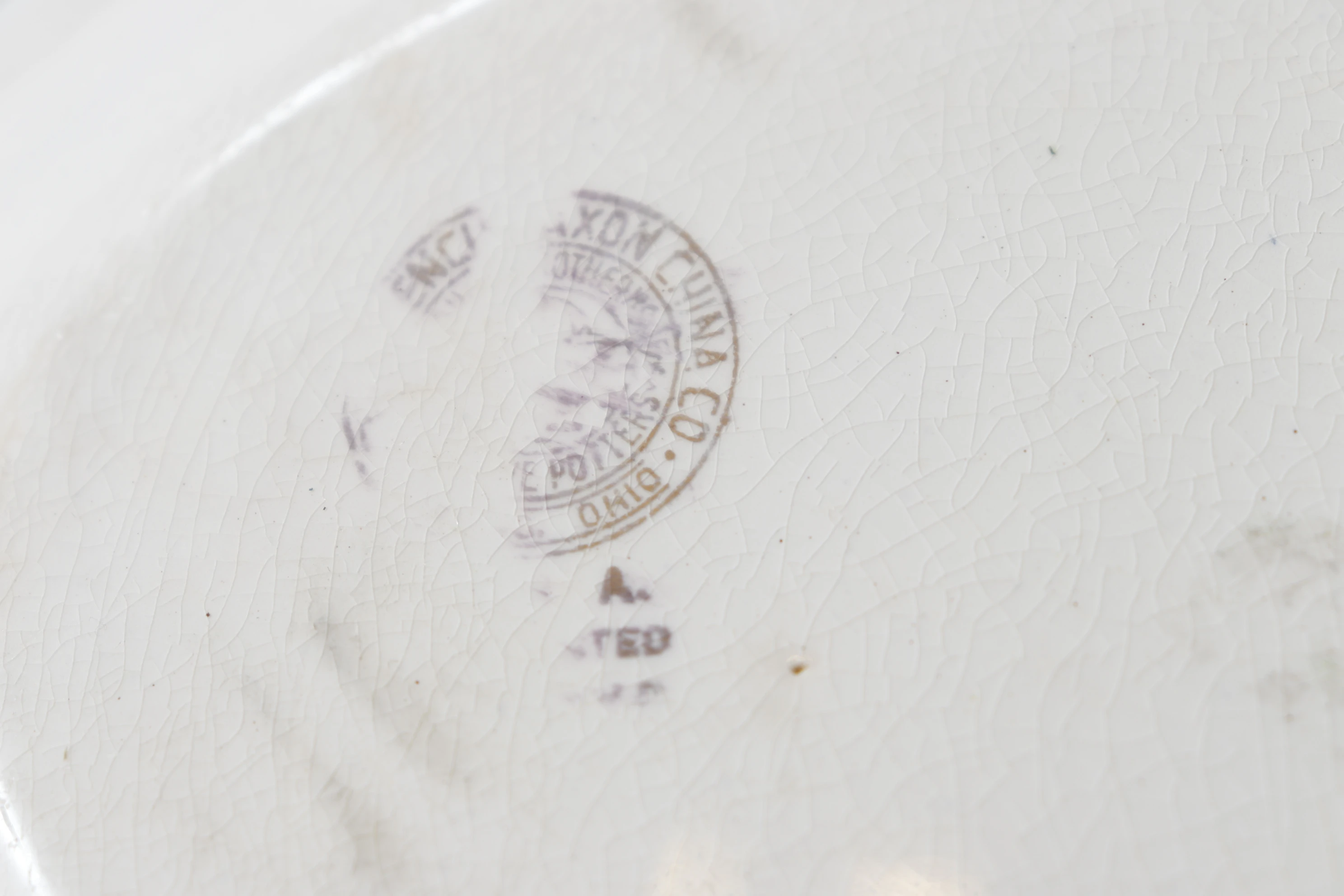 French Saxon China Co. Ceramic Platter 2 French Saxon China Co. Ceramic Platter
