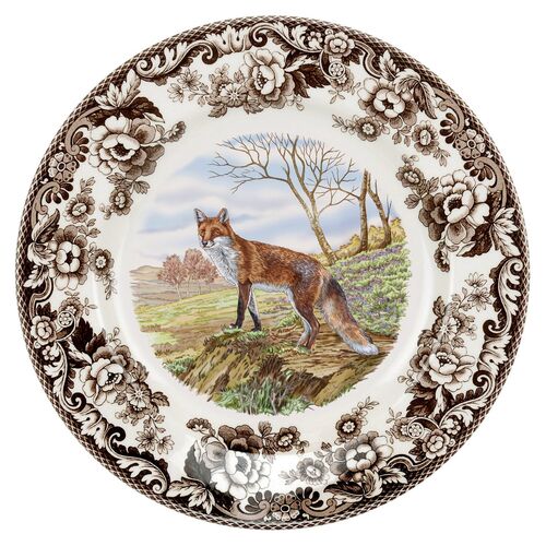 Woodland Dinner Plate 10.5 Inch (Red Fox)