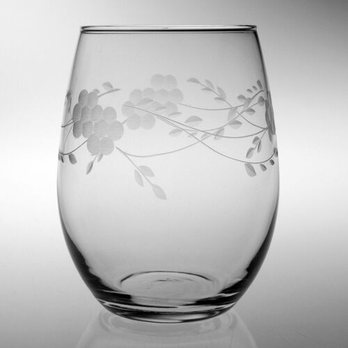 S/4 Adair Hand-Cut Stemless Wineglasses 3 S/4 Adair Hand-Cut Stemless Wineglasses