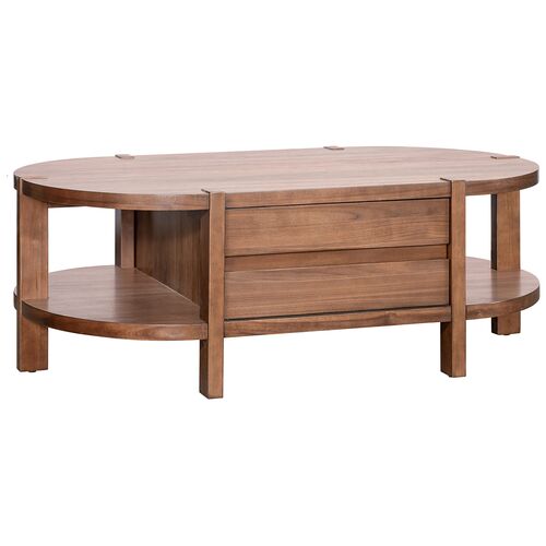 Nyomi Cocktail Table, Warm Walnut 1 Nyomi Cocktail Table, Warm Walnut