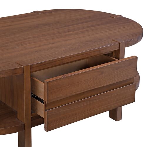 Nyomi Cocktail Table, Warm Walnut 6 Nyomi Cocktail Table, Warm Walnut