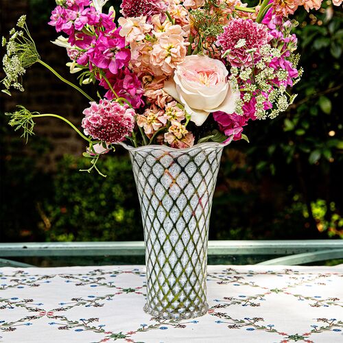 Trellis 9" Flared Vase 3 Trellis 9" Flared Vase