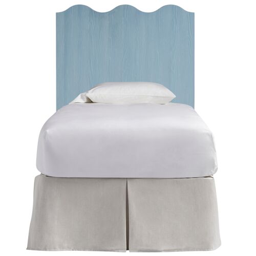 Coastal Living Marino Twin Scallop Headboard, Sky Blue 2 Coastal Living Marino Twin Scallop Headboard, Sky Blue