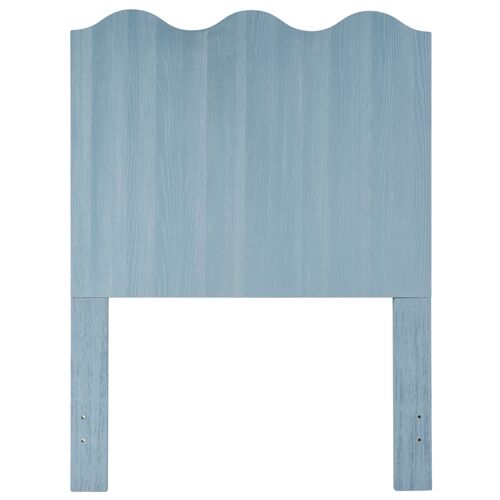 Coastal Living Marino Twin Scallop Headboard, Sky Blue 3 Coastal Living Marino Twin Scallop Headboard, Sky Blue