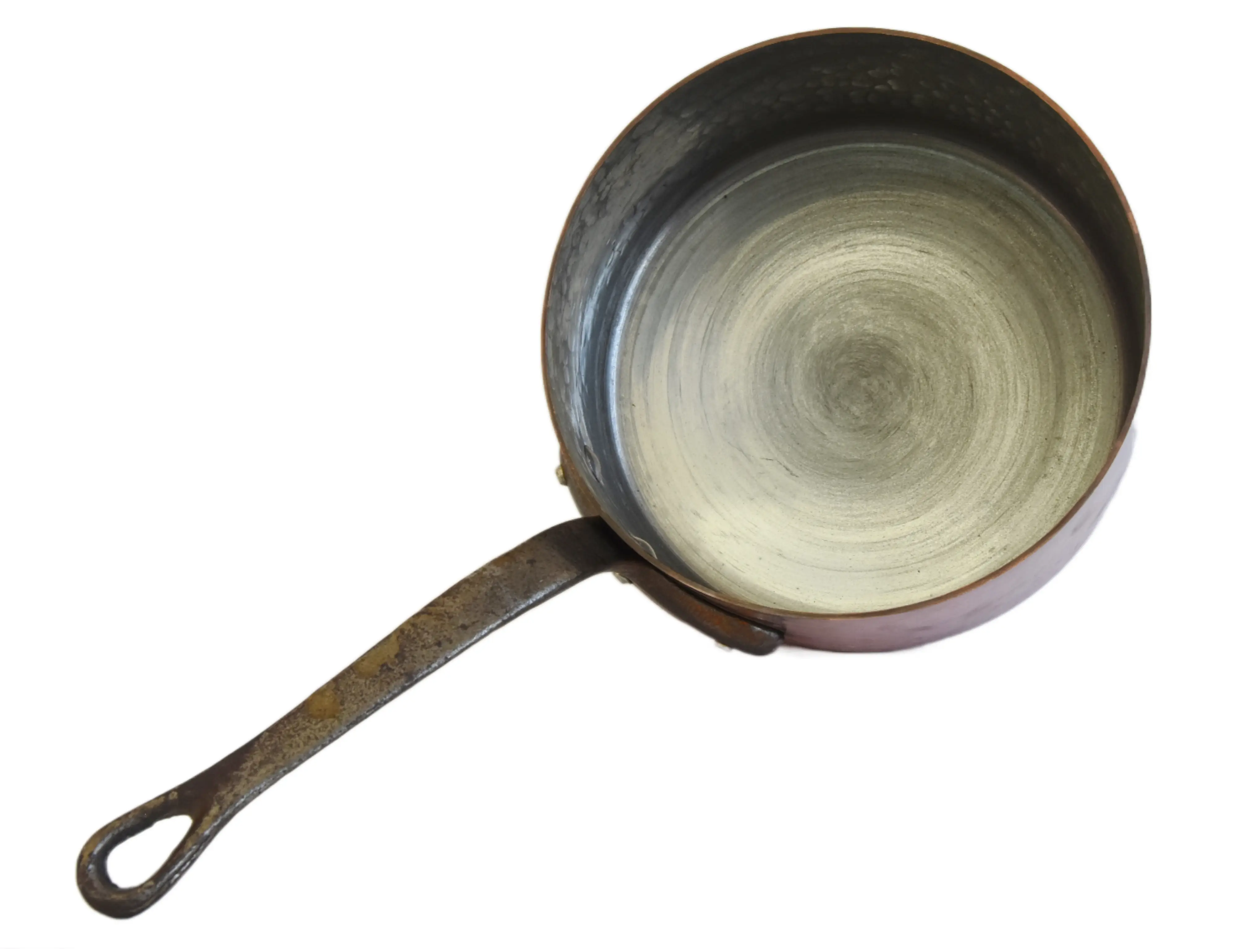 French Copper Sauce Pan Potw/ Handle 6 French Copper Sauce Pan Potw/ Handle
