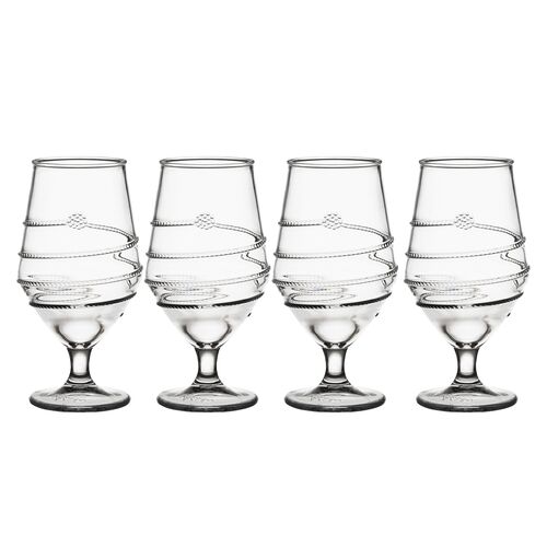 S/4 Amalia Acrylic Goblets, Clear 1 S/4 Amalia Acrylic Goblets, Clear