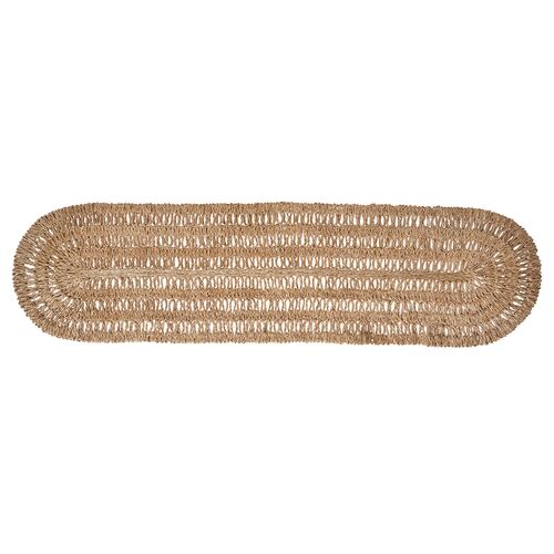 Straw Loop Table Runner, Natural