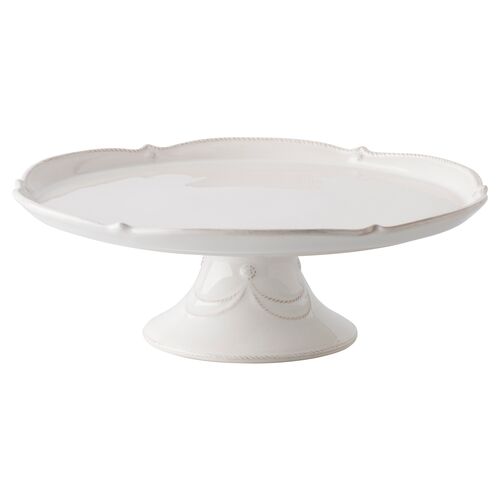 Berry & Thread Pedestal Cake Stand, White