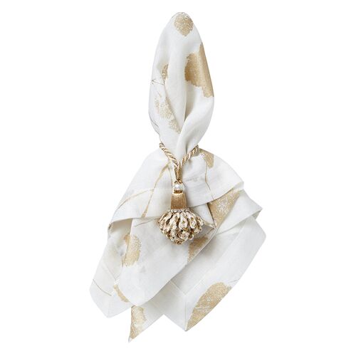 S/4 Sedona Napkins, Gold 3 S/4 Sedona Napkins, Gold