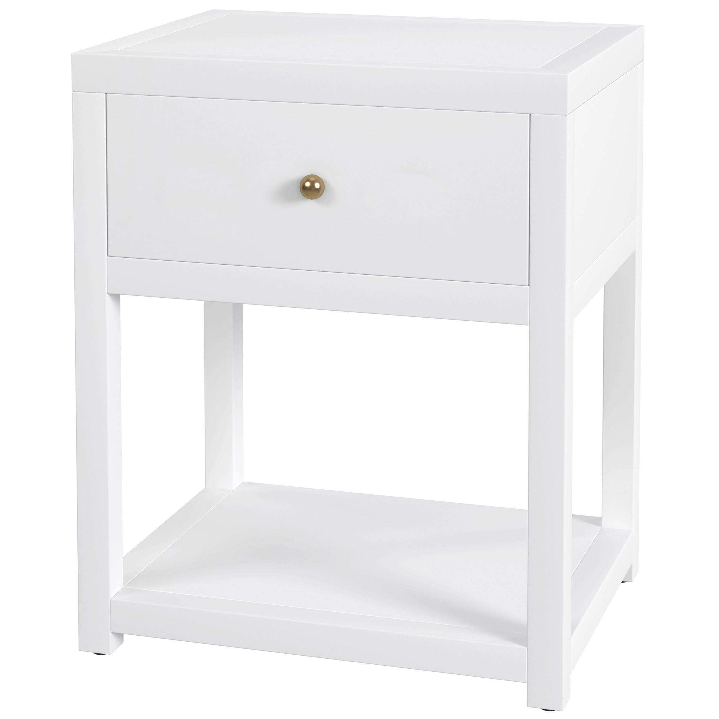Charlie 1-Drawer Small Nightstand 1 Charlie 1-Drawer Small Nightstand
