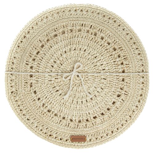 Tallo de Olivo, S/4 Fique Pacific Placemats, Beige 2 Tallo de Olivo, S/4 Fique Pacific Placemats, Beige