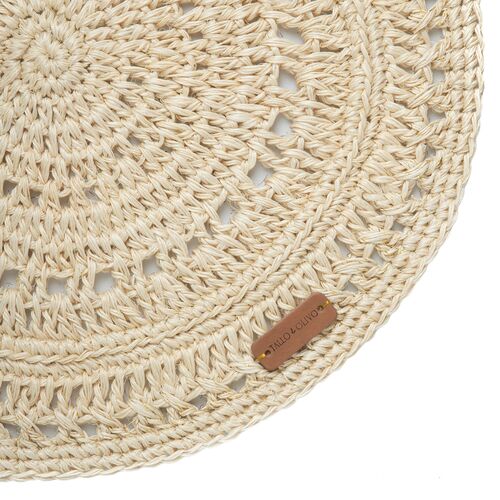 Tallo de Olivo, S/4 Fique Pacific Placemats, Beige 4 Tallo de Olivo, S/4 Fique Pacific Placemats, Beige