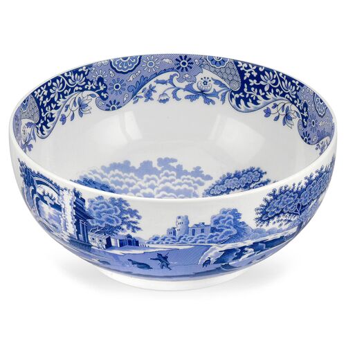 Spode Blue Italian 10.75 Inch Deep Round Bowl 1 Spode Blue Italian 10.75 Inch Deep Round Bowl