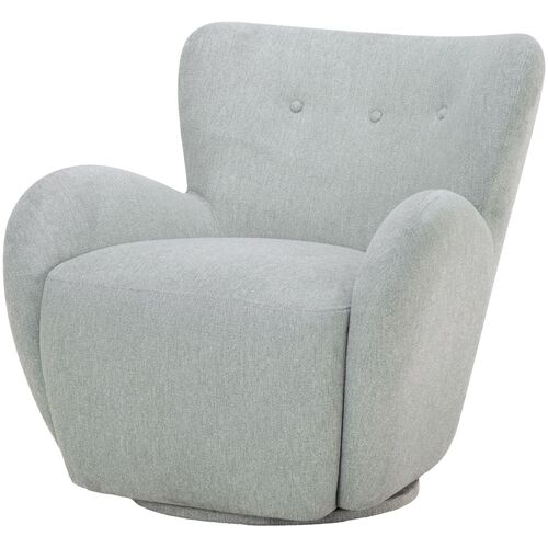 Norabel Accent Swivel Chair, Blue 1 Norabel Accent Swivel Chair, Blue