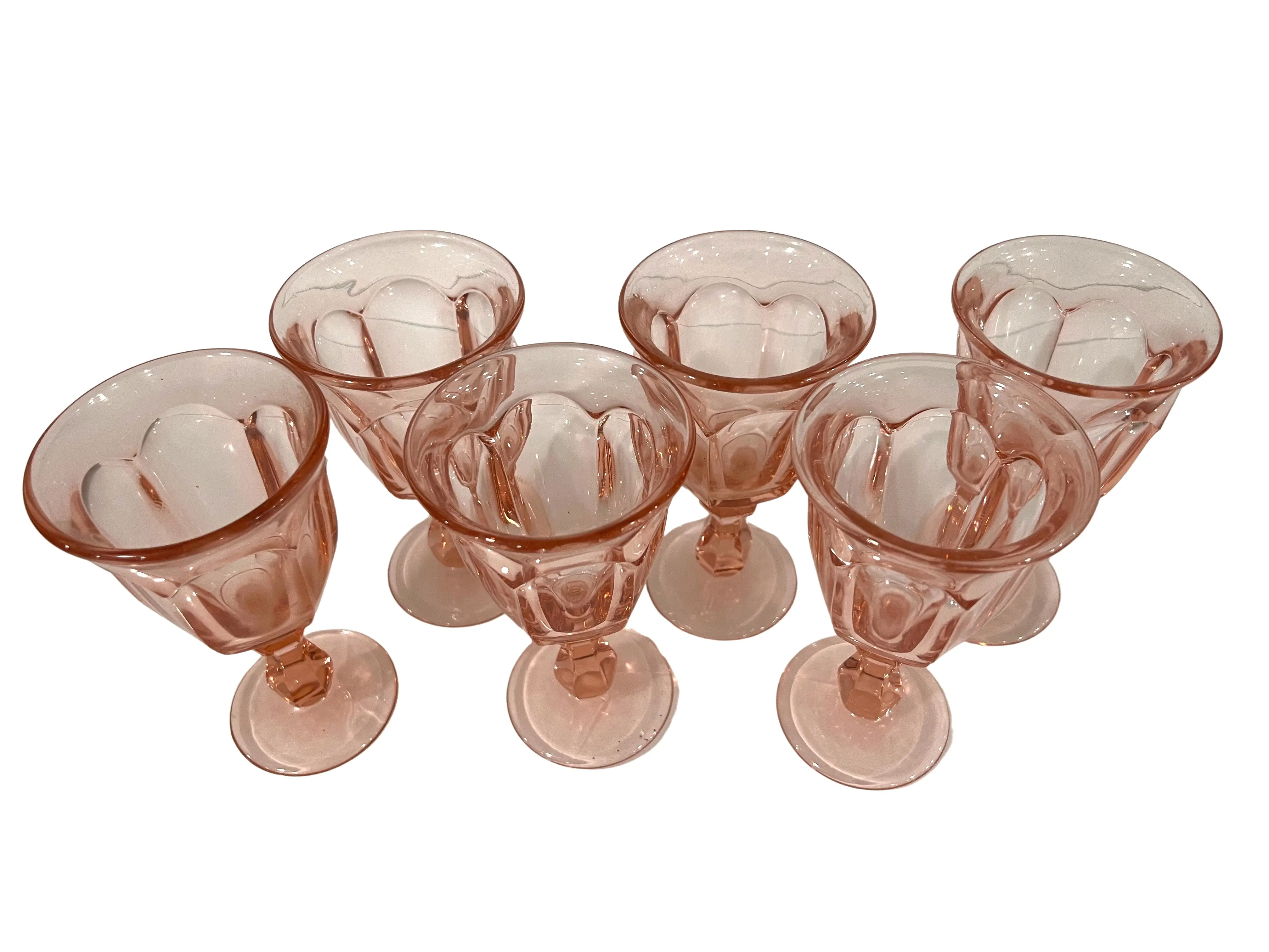 Blush Midcentury Aperitif Glasses, S/6 2 Blush Midcentury Aperitif Glasses, S/6