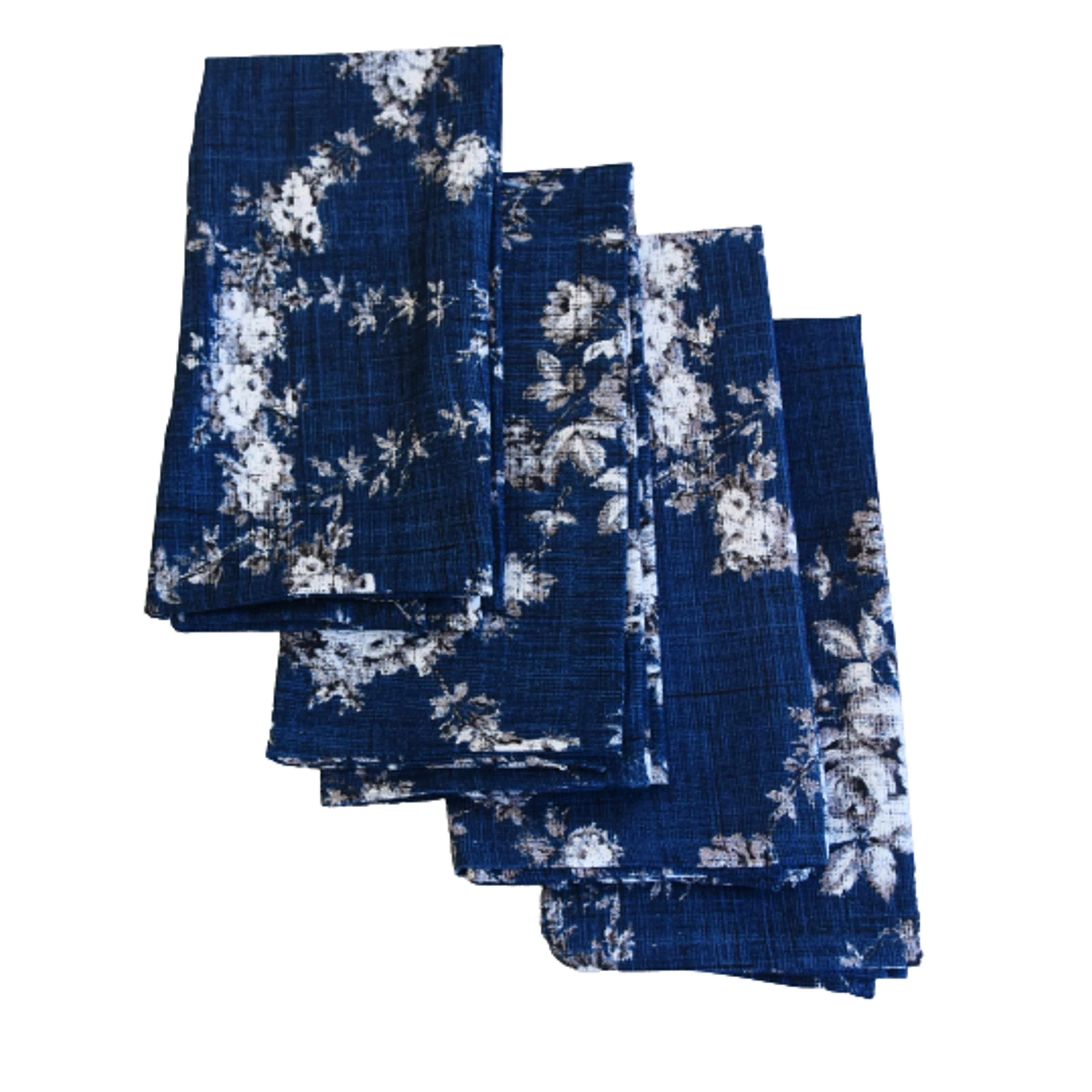 French Country Floral Toile Napkins, S/4