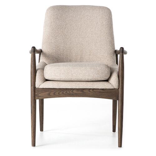 Lauren Dining Arm Chair, Warm Nettlewood 2 Lauren Dining Arm Chair, Warm Nettlewood