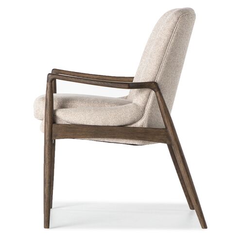 Lauren Dining Arm Chair, Warm Nettlewood 3 Lauren Dining Arm Chair, Warm Nettlewood