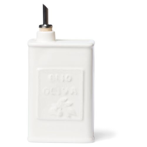 Lastra Olive Oil Can, Linen