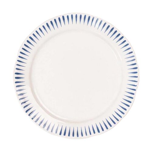 Sitio Stripe Side/Cocktail Plate, Delft Blue 1 Sitio Stripe Side/Cocktail Plate, Delft Blue